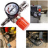 Air Compressor Pressure Regulator with Dial Indicator, 0-175 PSI Air Gauge for Air Compressor and Air Tools (four-way valve)...