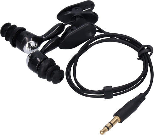 PUSOKEI Short Cord Waterproof Headphone, IP68 Waterproof Shortline in-Ear Tree Earplugs Waterproof Earphone Suitable Fit for Swimming Surfing Runn...
