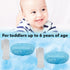 Baby Finger Toothbrush (Set of 2) - Silicone Baby Toothbrush with 2 Cases in Blue - Toddler Training Toothbrush - Newborn Oral Massager - Easy Ora...