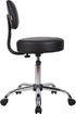 Boss Office Products Be Well Medical Spa Stool with Back in Vinyl, Black...