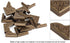 20pcs Bronze Metal Book Corner Guards Scrapbook Photo Album Diary Cover Corner Decorative...