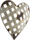 Mission Gallery Silver Metal Heart for Wall Decor - Piece of Art for Home Interior in Distressed Rustic Style...