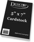 Black 5x7 Cardstock Sheets - Thick 80lb Cover Stock - For making Invitations, Postcards, Index Cards (50 Sheets Pack)...