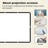 Foldable 60-inch Projector Screen, XINLEMY 4K 16:9 HD Portable Projection Movie Screen Double-Sided Cinema Screen for Home Theater Backyard Indoor...