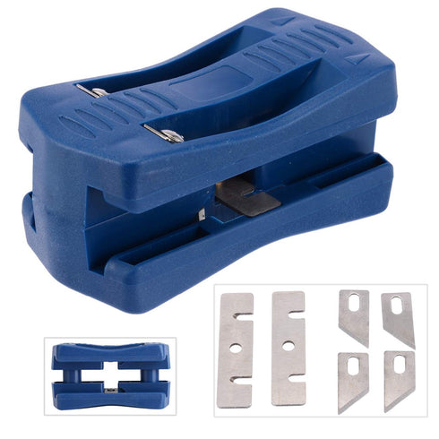 Edge Banding Trimmer, Veneer/Laminate Edge Trimmer Mini Plastic PVC Plywood Melamine Wood Edge Band Cutter, Manual Trimming Woodworking Tool...