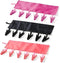 TamBee Travel Hangers Foldable for Suitcase Clothespin Travel Portable Folding Clothes Drying Hanger with 6 Clips Pack of 3 (Black, Red, Rose red)...