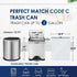 3 Gallon 60 Counts Strong Drawstring Trash Bags Garbage Bags by RayPard, Code C, Small Trash Can Liners for Home Office Kitchen Bathroom Bedroom,W...