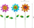 Topadorn Metal Flower Garden Stake Decor,Waterproof Flower Stick for Yard,Patio Decoration,Set of 3...