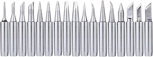 Mesee 17Pcs Soldering Iron Tips Kit 900M Lead-Free Solder Iron Tip Welding Replacement Accessories for Hakko, Radio Shack, TENMA, ATTEN, Quick, Ao...