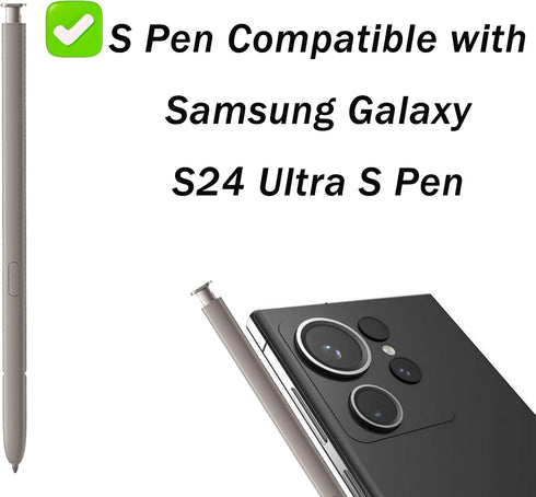2 Pack Galaxy S24 Ultra S Pen Replacement for Samsung Galaxy S24 Ultra 5G Stylus Pen Galaxy S24 Ultra Stylus Pen for Samsung Galaxy S24 Ultra S24 ...