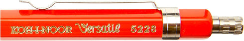 Koh-I-Noor 2mm Diameter Short Mechanical Clutch Lead Holder Pencil - Red...
