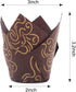 150pcs Tulip Cupcake Liners Baking Cups Muffin Liner Grease-Proof Paper Cupcake Wrappers for Wedding, Birthday Party, Standard Size (Golden Printe...
