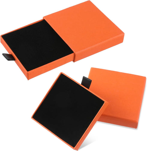 2Pcs Jewelry Gift Box Bracelet Gift Boxes Cardboard Jewelry Box Square Necklace Earring Bracelet Gift Box Kraft Organizer Storage Box for Jeweller...