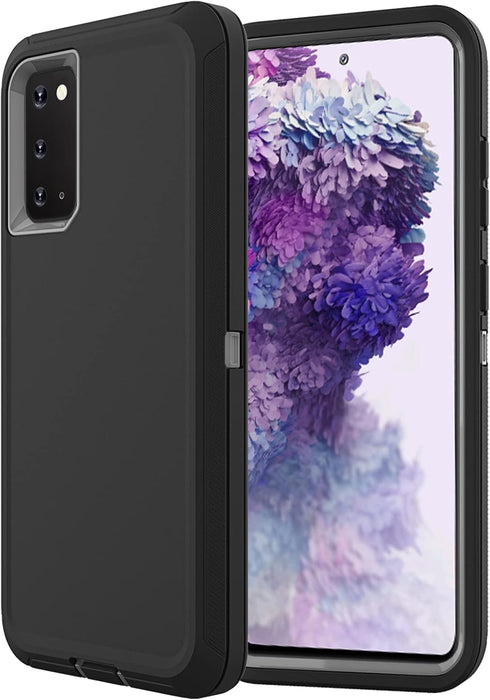 for Samsung Galaxy S20 Case,Shockproof Dropproof Galaxy S20 Case,Heavy Duty Protective for Samsung S20 Case 6.2 Inch (Black/Gray)...