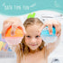 Comfylife Baby Bath Toy Organizer - Bath Toy Storage for Shower - Bathtub Toy Organizer includes Foam Bath Toys (Numbers & Letters & Squirty Toys)...