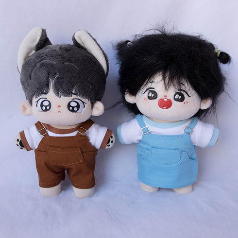 niannyyhouse 10cm 15cm 20cm Plush Doll Clothes T-Shirt Strap Pants Strap Skirt Soft Stuffed Plush Toy Dress Up Accessories (a3, 10cm)...