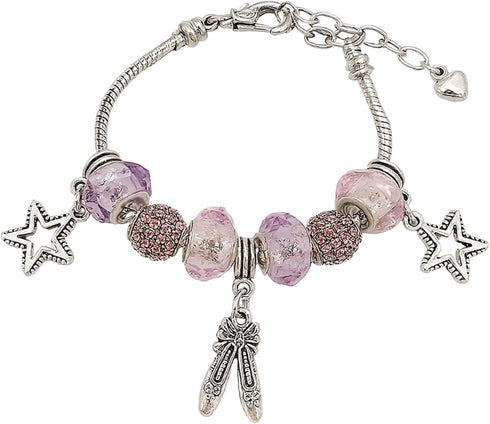 Infinity Collection Dance Bracelet – European Style Beaded Ballet Jewelry Gift for Dancers, Teams, and Recitals – Ideal Dance Accessories for Gran...