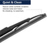 X AUTOHAUX Car Rear Windshield Wiper Blade Arm Set for Jeep Patriot 2.0L 2.4L 2007-2016 11 Inch...