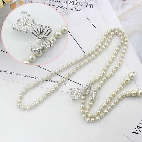 Elegant Pearl Women's Belt Simple Adjustable Thin Chain Belt For Ladies Dress Skinny Waistband Decorative Jewelry...