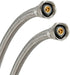 Eastman 48 Inch x 1/2 Inch FIP Flexible Faucet Connector, Braided Stainless Steel Supply Hose Line, 48021...