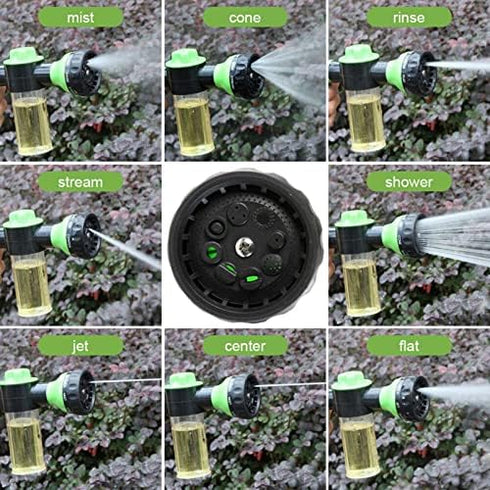 High Pressure 8 in1 Car Wash Brush Foam Gun Garden Hose Nozzle Foam Cannon Bottle Soap Sprayer,Watering plants,Showering pet,Wash Car...