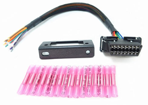 2pcs OBD2 Female Port Pigtail Cable Bracket OBDii Port Replacement Cable (2)...