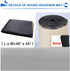 uxcell 197mil 6.46sqft Car Truck Cell Foam 5mm Sound Proofing Insulation Noise Control Deadener Mat 40"x24" for Hood...