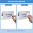 Mini Desktop Double-side Dry Erase Board, Foldable Double-side Stand-up Whiteboard with Dual-tip Marker (Two Board)...