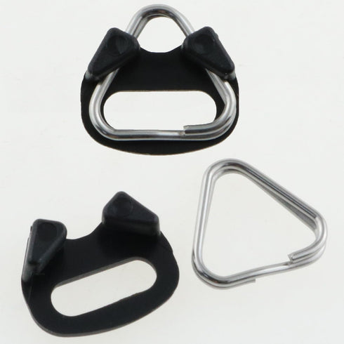 2Pairs 4PCS Stainless Steel Triangle Split Ring Stainless Steel Lug Ring Camera Strap Triangle Split Ring Adapter riangle Split Ring Hook Plastic ...