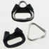 2Pairs 4PCS Stainless Steel Triangle Split Ring Stainless Steel Lug Ring Camera Strap Triangle Split Ring Adapter riangle Split Ring Hook Plastic ...