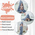 MICHLEY Unisex Baby Animal Hooded Bath Towel Soft Cotton Beach Swimming Bathrobe for 0-6T, Grey...