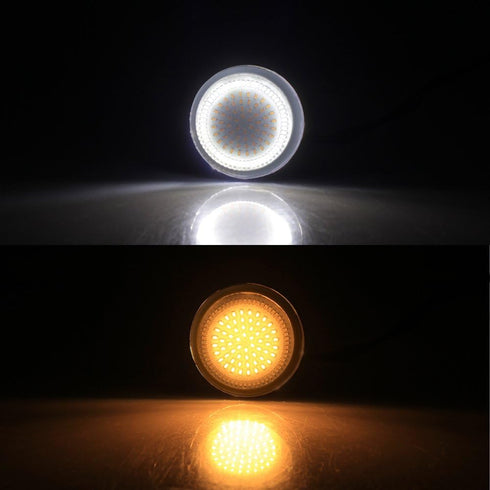 NTHREEAUTO 1157 LED Front Turn Signals 2 Inch Bullet Smoked Lens Cover Compatible with Harley Dyna Sportster Road King Street Glide Softail Iron 8...