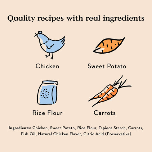Bocce's Bakery, Crispy Chikn Crunchy Treats for Cats, Wheat-Free Everyday Cat Treats, Made with Limited-Ingredients, Baked in The USA, All-Natural...
