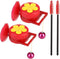 Hummingbird Feeder for Window Small Yellow Flower Feeders with Perch Plastic Bird Feeder Red...