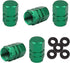 WINKA 5Pcs Car Tire Valve Stem Caps Hexagon Aluminium Alloy Dustproof Valve Stem Covers Universal for Cars with O Rubber Ring Wheel Valve Cap Tire...