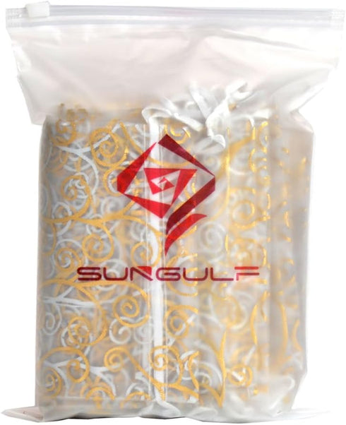 50pcs Organza Pouch Bag Drawstring 5"x7" 13x18cm Strong Gift Candy Bag Jewelry Party Wedding Favor (Gold Silver)...