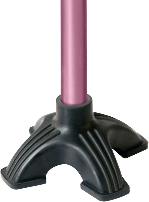 Carex Self Standing Sturdy Non-Slip Rubber, Stabilizing Four Pronged Cane Tip, Quad Cane Base Won't Scuff Floors, Adds Stability to Your Walking, ...
