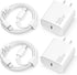 iPhone 15 Charger Fast Charging Type C Charger USB C Charger Block iPad Pro Charger with 2 Pack 6FT Cable for iPhone 15/15 Plus/15 Pro/15 Pro Max/...