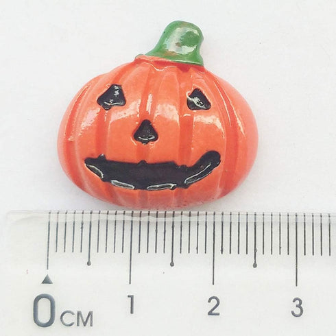 Chenkou Craft Random 50pcs Mix Lots Resin Flatback Flat Back Halloween Craft Embellishment Wizard Pumpkin Lantern Ghost Spider Skull Castle+Clear ...