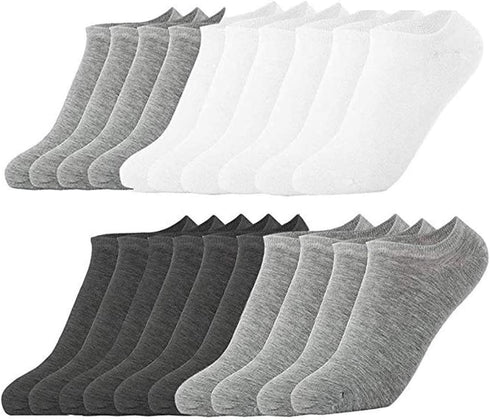 10 Pairs Ankle Socks No Show Sock Low-Cut Athletic Men Women Cotton Socks...