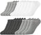10 Pairs Ankle Socks No Show Sock Low-Cut Athletic Men Women Cotton Socks...