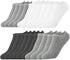 10 Pairs Ankle Socks No Show Sock Low-Cut Athletic Men Women Cotton Socks...