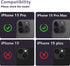 AFARER [2 Pack Camera Lens Protector for iPhone 15 Pro 6.1"/iPhone 15 Pro Max 6.7",3D Aluminum Metal Lens Film,9H Hardness Tempered Glass Camera S...
