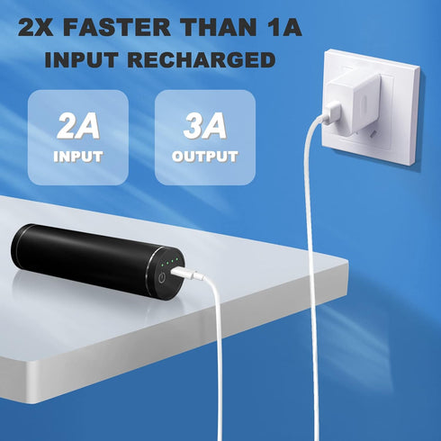 USB C Portable Charger 5000mAh Compact Power Bank Compatible with Samsung Galaxy Z Flip3,S21,S20,S10,S9,S8,Note 21/20/10/9/8,Moto Z3/2,LG V35/G8/7...