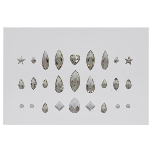 MCoBeauty Big Beauty Love Face And Body Jewels - Light-Reflecting - Easy Apply, Self-Adhesive Gems - Stays On For Long - Safe To Use And Wear - Cr...