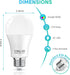 3 Way LED Light Bulbs 50 100 150W Equivalent, Daylight White 5000K 3 Way Light Bulbs, A19 Three Way Light Bulbs,E26 Base 3-Way Light Bulbs for Rea...
