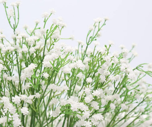 9 Pack Real Touch Artificial Baby's Breath Flowers - 21" Bendable Stems for Wedding Bouquets, Home Centerpieces & Outdoor Decor (Waterproof, Dustp...