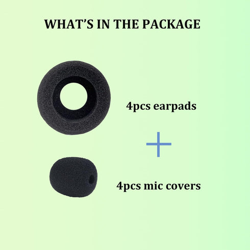 Replacement Ear Cushions for Plantronics Headset, Foam Ear Pads Compatible with Plantronics Blackwire C320 3210 3220 3320 3225 HW251N HW261N HW510...