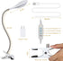 Desk lamp Eye-Caring Table Lamps, 360°Rotation Gooseneck Clip on Lamp Reading Light, Portable Reading Book Light, Clamp Light, Study Desk Lamps fo...