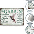 Wander Prints Birthday Gardener Gift for women, men Mom, Dad, Grandma, Grandpa Who Love Garden -Christmas House Warming Gift Hummingbird Metal Sig...